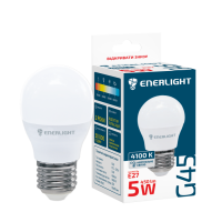 Лампа светодиодная ENERLIGHT G45 5Вт 4100K E27
