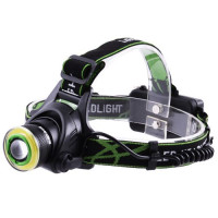 Ліхтар 107 на лоб T6+COB POLICE DIMMER, 3 режима, Li-ion акк.