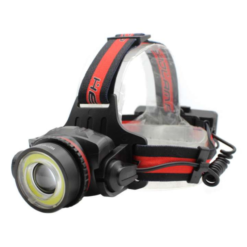 Ліхтар 110 на лоб T6+COB POLICE DIMMER, 4 режима, Li-ion акк.