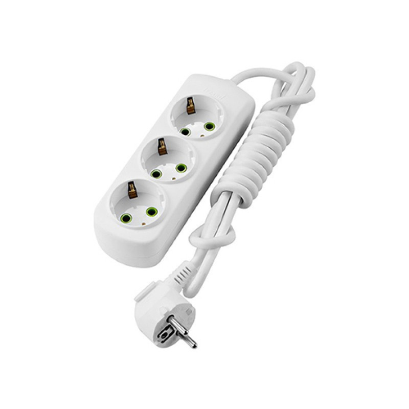 LETITIA Подовжувач із заземленням 3 входи 3 метри (1шт / 12шт)