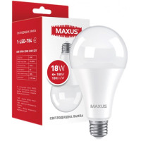 Лампа світлодіодна MAXUS 1-LED-784 A80 18Вт 4100K 220V E27