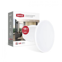 Світильник світлодіодний настінно-стельовий Maxus 1-MCL-1841-01-C Ceiling light 18W 4100K C (коло)