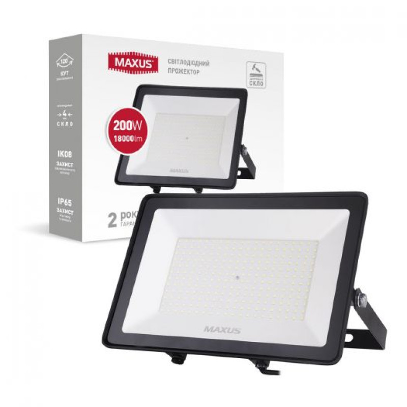 Прожектор MAXUS 1-MFL-04-20050 FL-04 200W 5000K