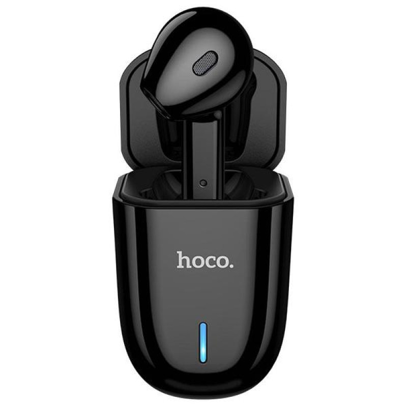 Bluetooth гарнітура HOCO E55 Flicker із зарядним чохлом BT5.0 / 135mAh Black