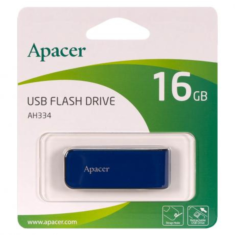 Флешка USB Apacer AH334 16Gb Blue