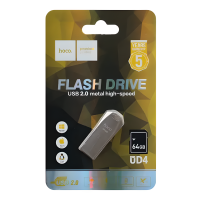 Флешка USB HOCO UD4 Intelligent high speed  64Gb silver