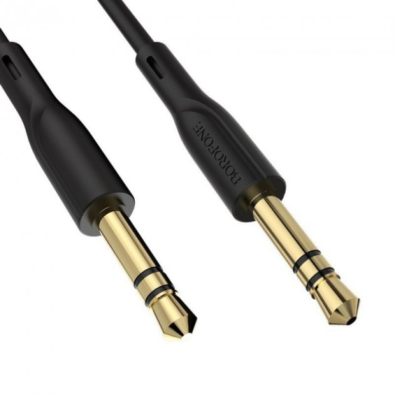 AUX-Кабель BOROFONE BL1 Audiolink 3.5mm/1m black