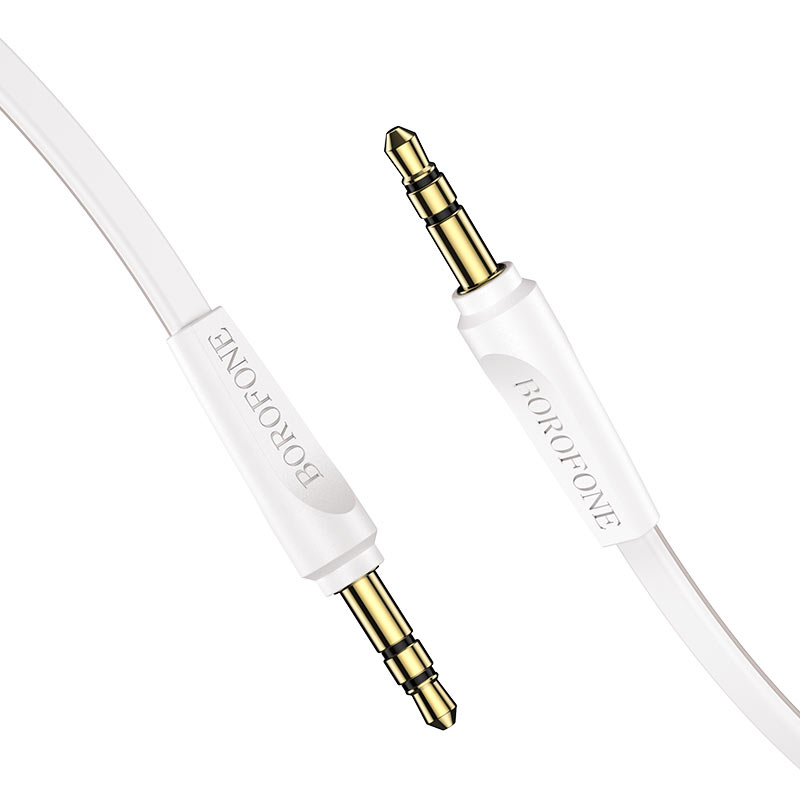 AUX-Кабель BOROFONE BL6 with mic 3.5mm/2m white