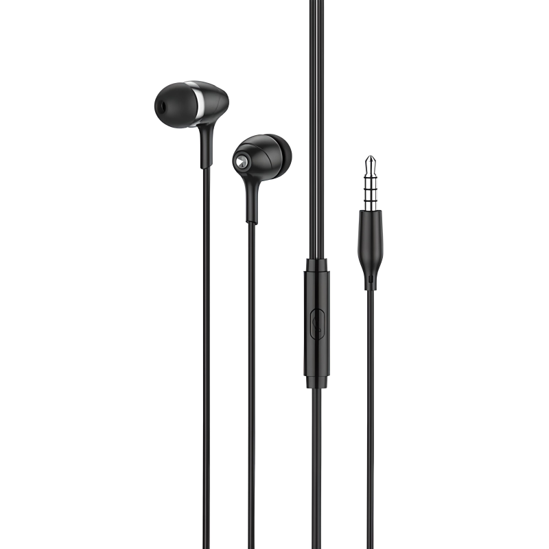 Навушники HOCO M76 Maya universal earphones with mic Black