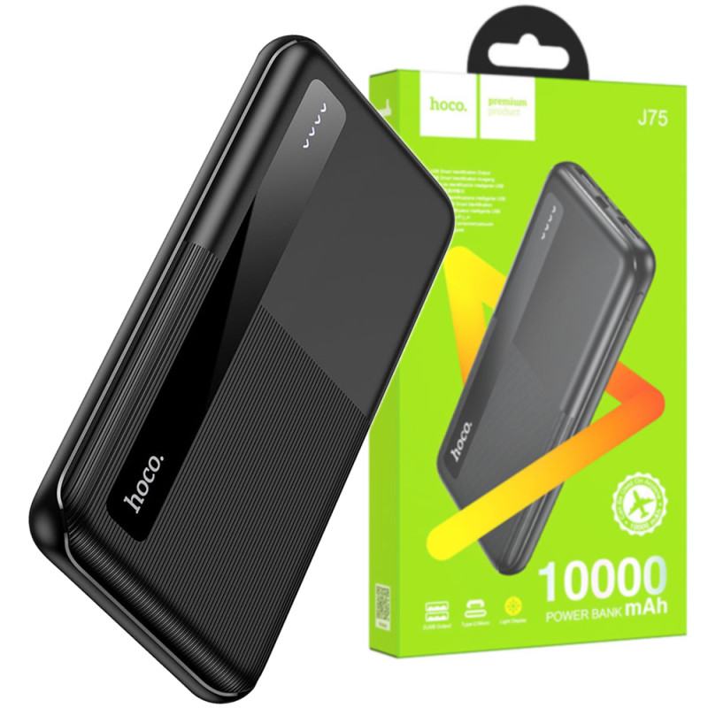Power Bank Hoco J75 Tresor 10.000mAh/LED Black