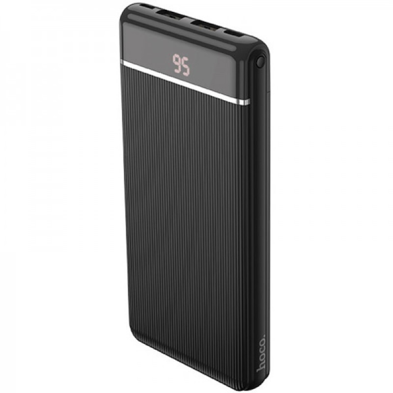 Power Bank Hoco J59 Famous Micro+iP+Type-C/10.000mAh/LCD Black