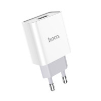 Сетевое зарядное устройство HOCO C81A Asombroso 1USB/2,1A White