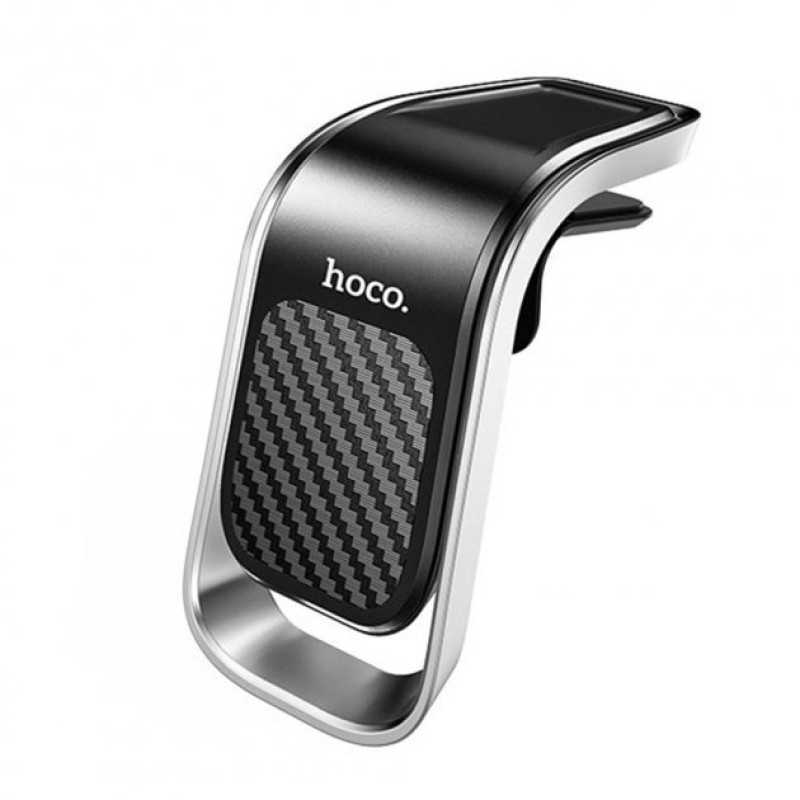 Автотримач Hoco CA74 Universe air outlet magnetic car holder Black silver