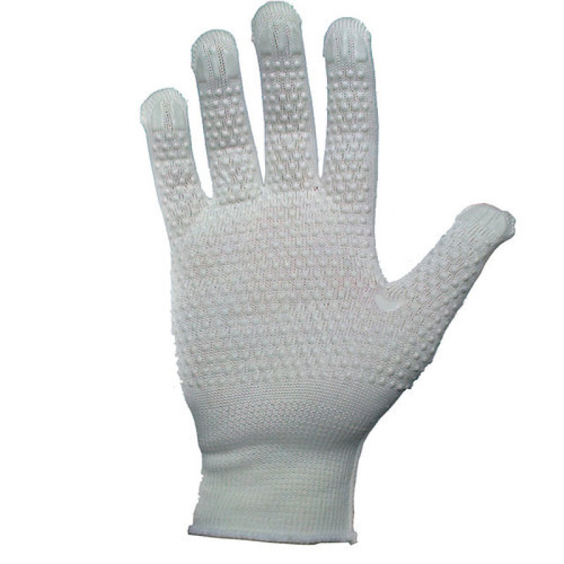 Перчатка Днепр Арт 4043 білі з білим ПВХ  13 кл. 10/300