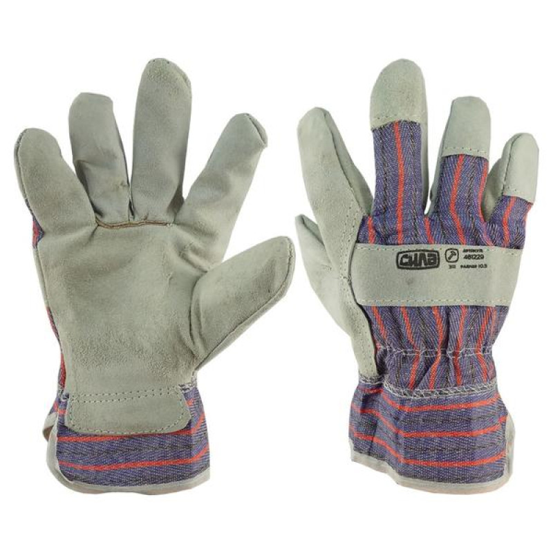Перчатки комбіновані замшеві р10,5 (економ) (СИЛА - Інструмент)