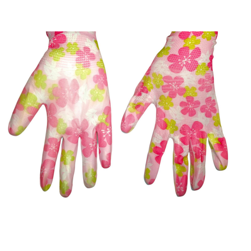 Перчатка КВІТИ стрейч з поліуретановим покриттям асорті р.8-9 12/600