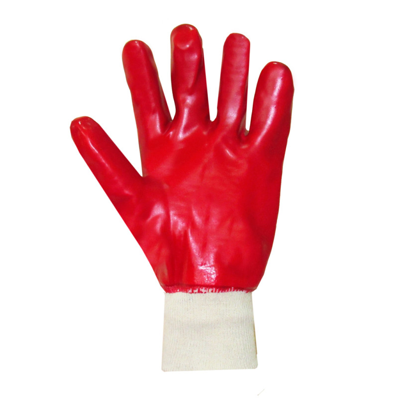 Перчатка МБС червона, манжет резинка 12/120