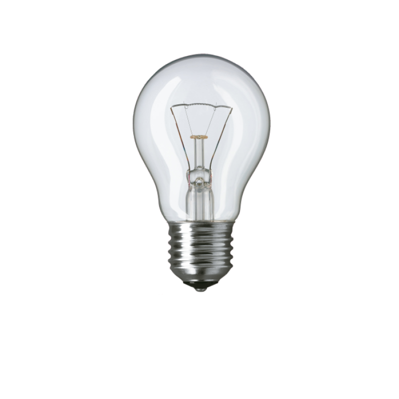 Лампа розжарювання Philips Stan A55 60Вт E27 230V CL прозора  1CT/12X10F