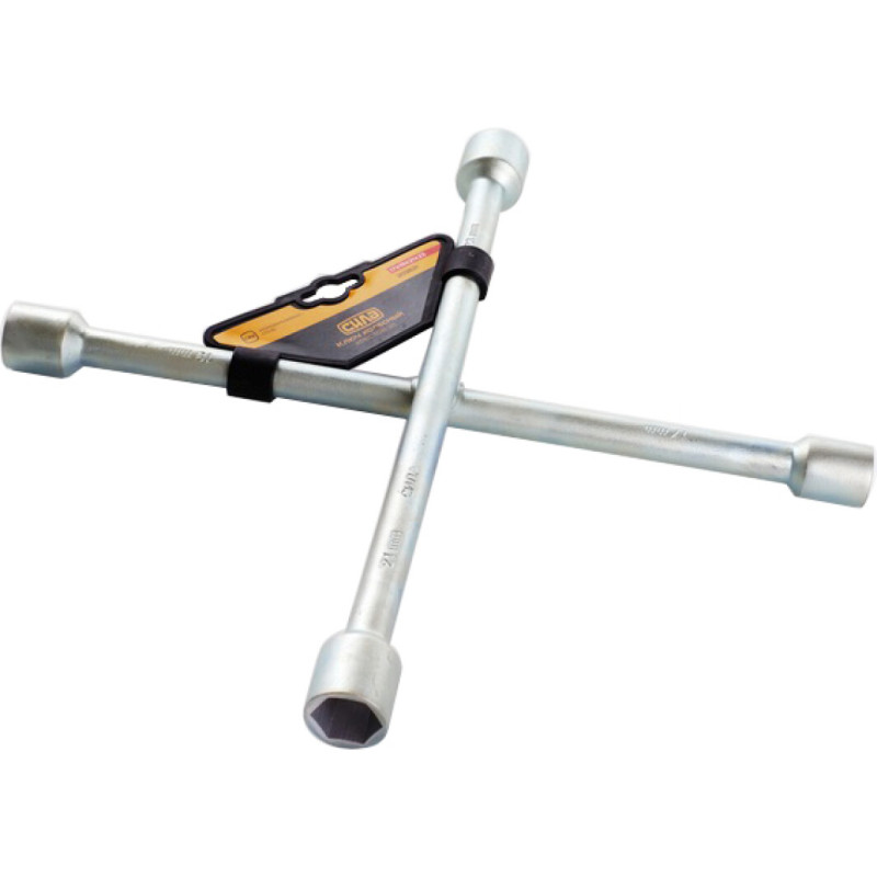 Ключ колісний хрестовий 17x19x21x23 (СИЛА - Інструмент)