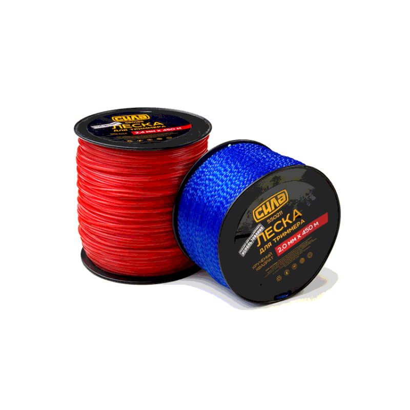 Ліска для тріммера 3,0 мм кручений квадрат 300 м (СИЛА - Інструмент) Код 3916901090