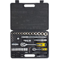 Набір торцевих насадок з тріскачкою ¼, ½ CrV 72 шт