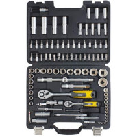 Набір торцевих насадок з тріскачкою ¼, ½ CrV 94 шт