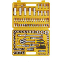 Набір насадок торцевих з тріскачкою стандарт ¼, ½ 108 шт