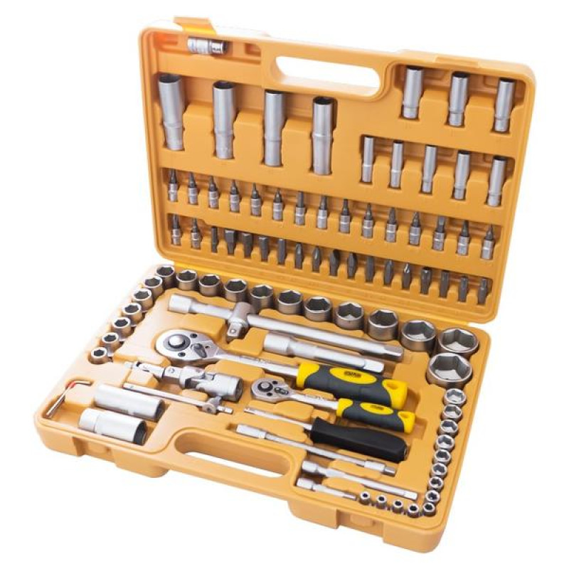 Набір насадок 24Т CrV Стандарт ¼, ½ 94 шт (СИЛА - Інструмент)