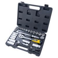 Набір насадок 45Т CrV Майстер ⅜ 39шт (СИЛА - Інструмент)