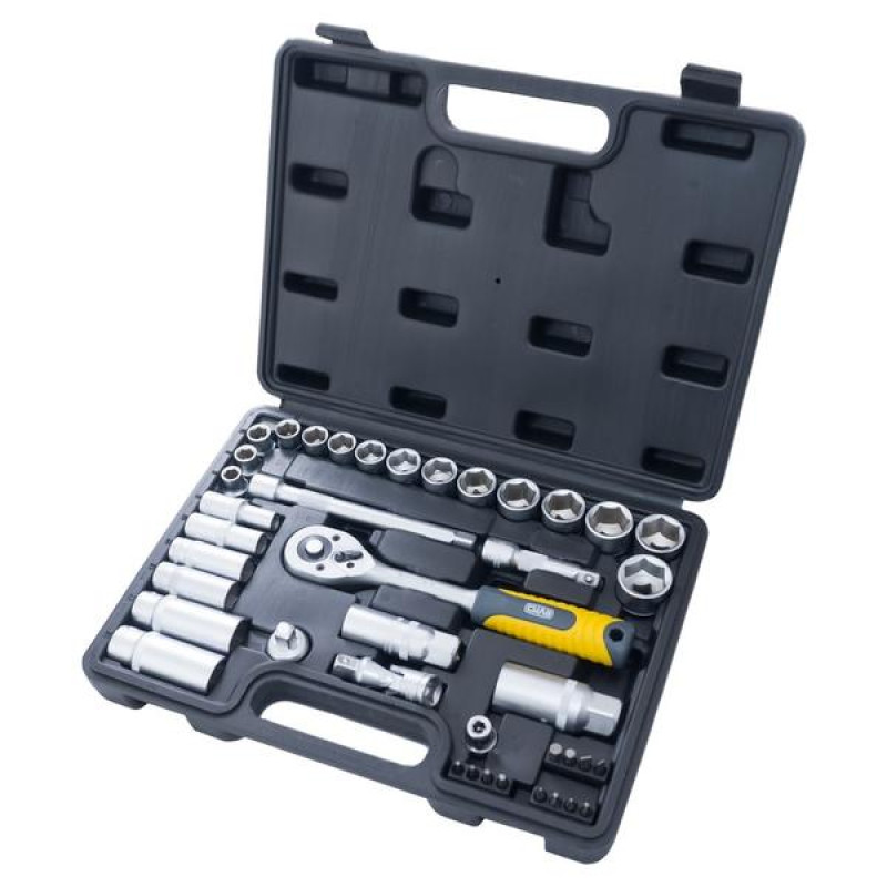 Набір насадок 45Т CrV Майстер ⅜ 39шт (СИЛА - Інструмент)