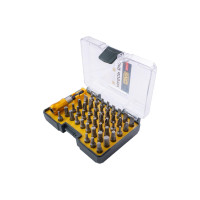 Набор 44 биты ¼ + битодержатель, CrV, пластиковый кейс
