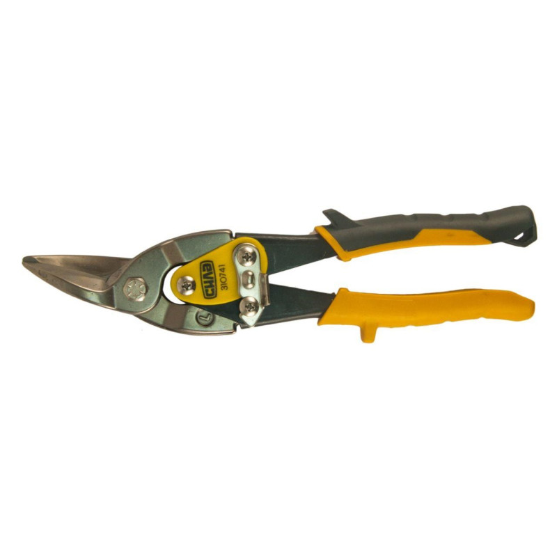 Ножиці по металу 250мм ліві Cr-Mo (СИЛА - Інструмент)