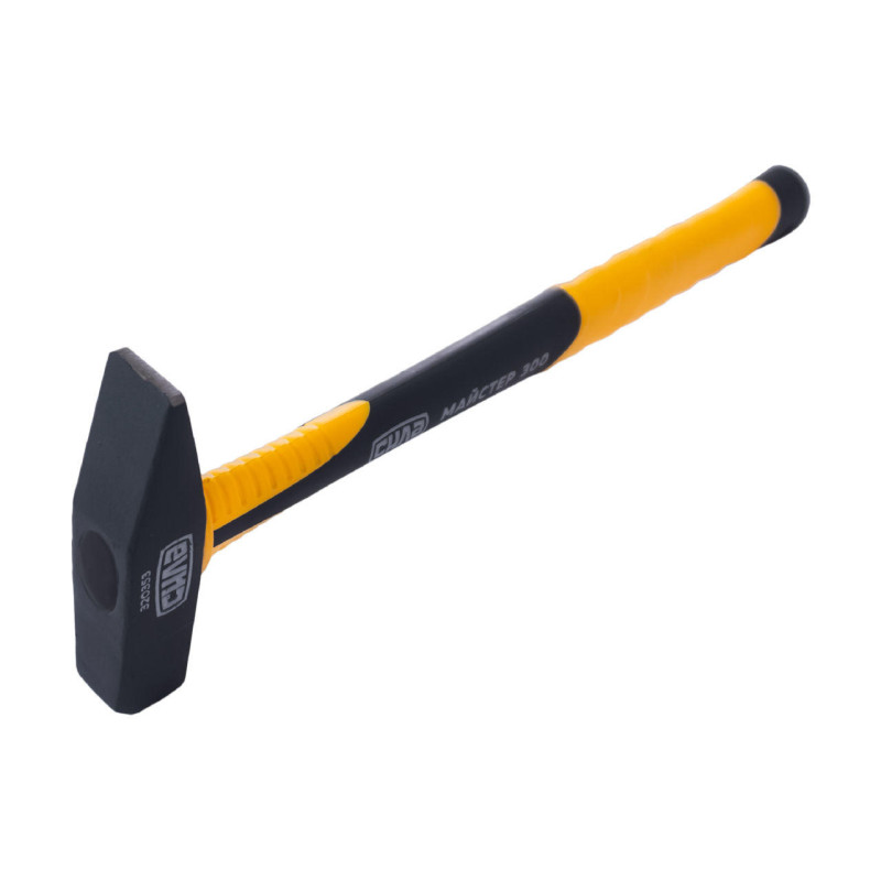 Молоток слюсарний МАЙСТЕР 300гр з фібергласовою рукояткою  (СИЛА - Інструмент)