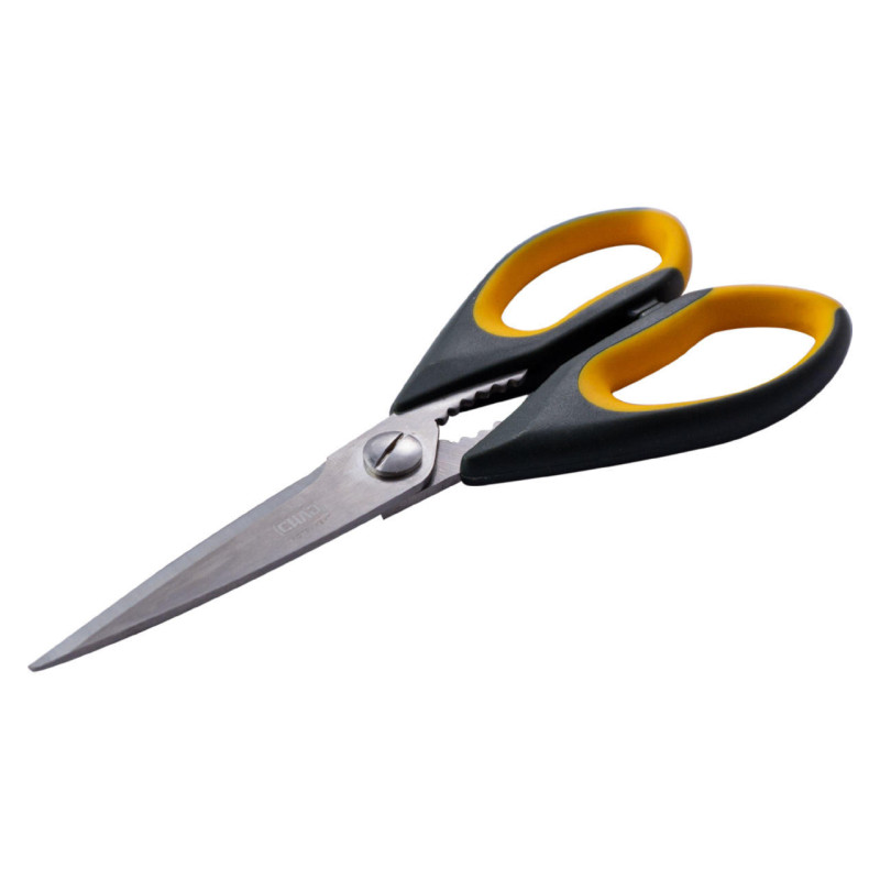 Ножиці господарські пластикові ручки із гумовою вставкою 22,5 см (СИЛА - Інструмент)