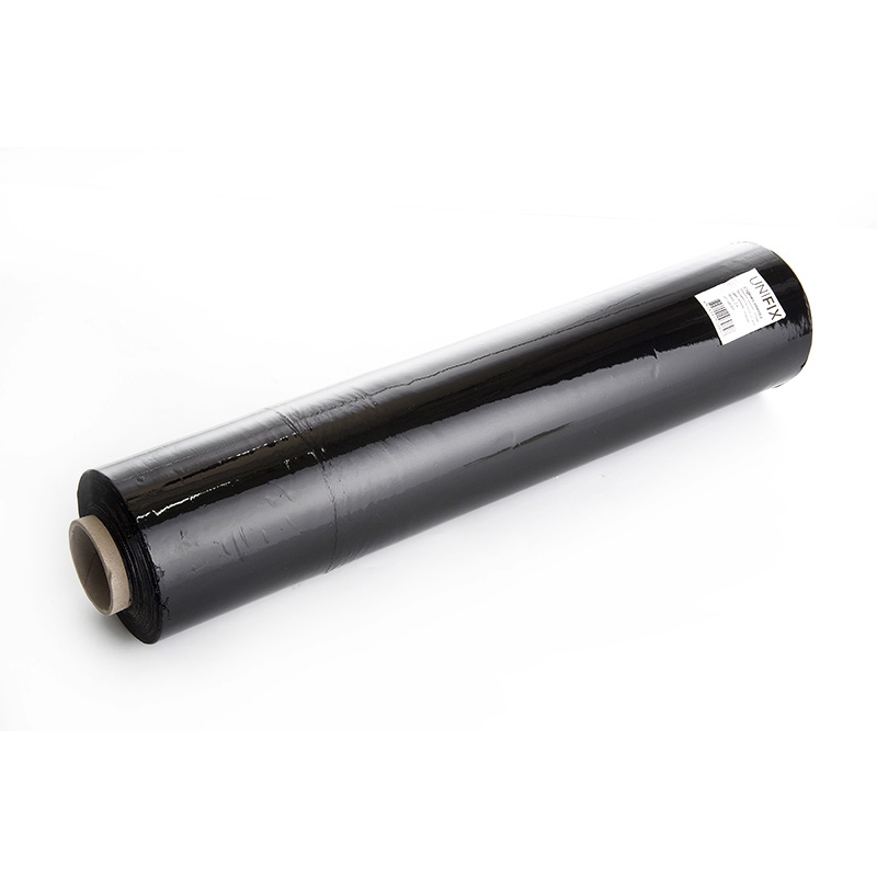 Стрейч плівка 500мм, 3 кг (20 мкм) чорна, втулка 200г