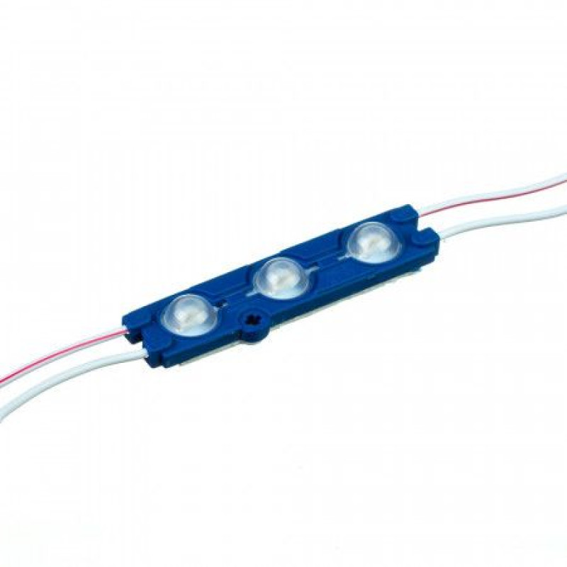 # 094/3 MTK-5730-3Led-B-1,5W 12V світлодіодний модуль синій (smd5730 3шт, 66 мм)