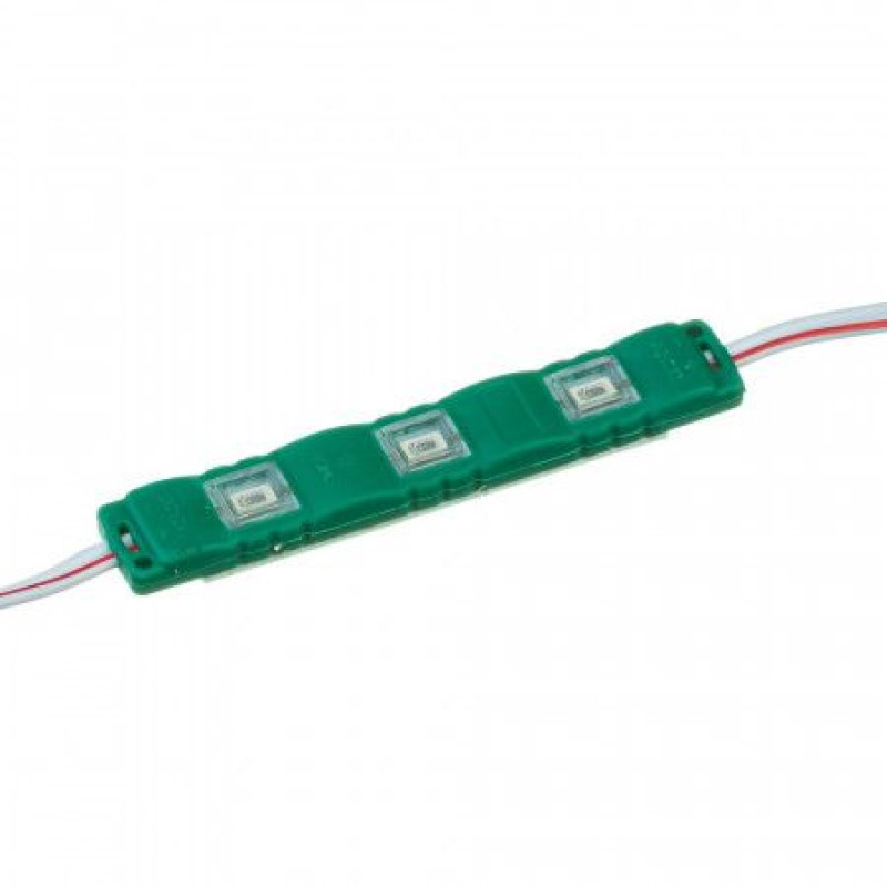 # 092/5  MTK-5730-3Led-G-1W 12V Plastic світлодіодний модуль (smd 5730 3шт, 75мм)
