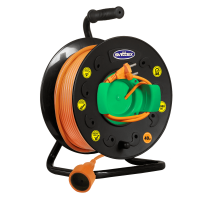 Подовжувач на котушці з виносною розеткою  