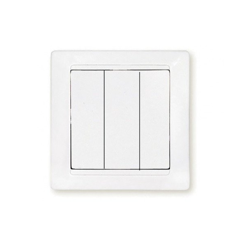 Вимикач 3-й Bylectrica Стиль білий С05 10-805