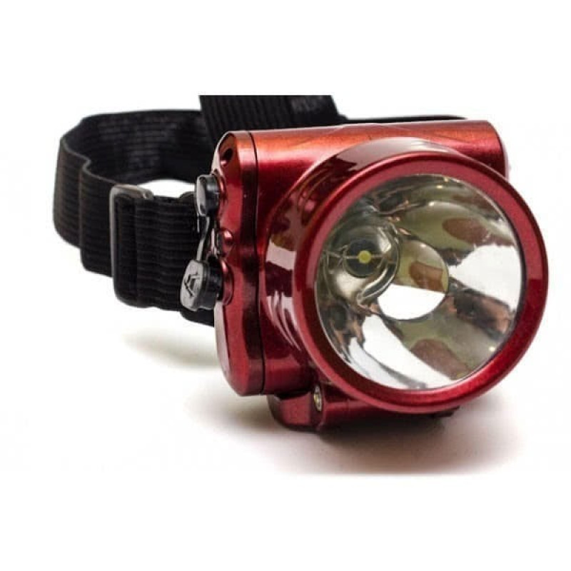 Ліхтар 1898-1 на лоб, акумулятор+ЗУ, 1МОНОкріст 80*50*60 мм