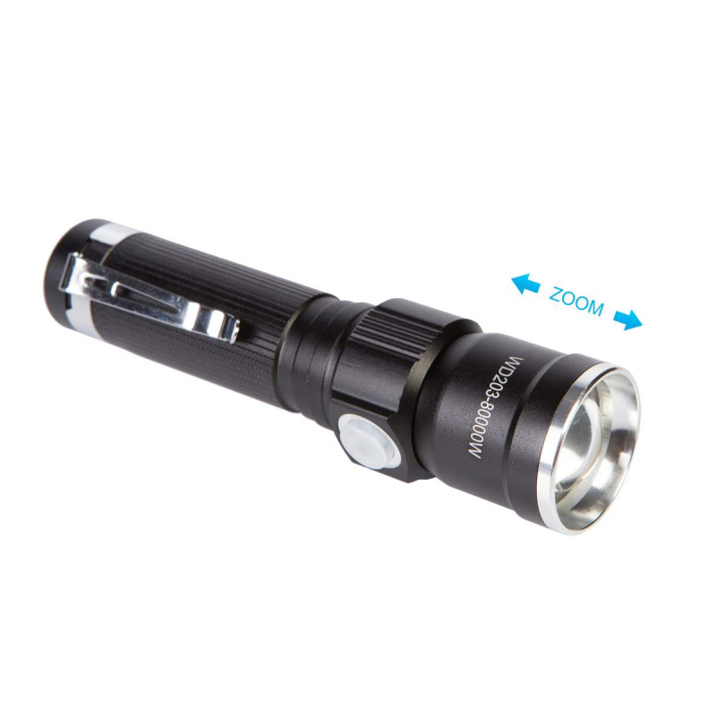 Ліхтар 203 T6 POLICE ZOOM МОНОкріст, 3 режими, акк. 18650