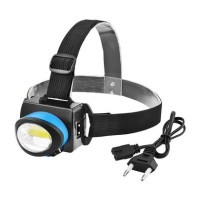 Ліхтар C539-COB на лоб, Акум.+ЗУ, СОВкрист. 53*58*80 мм