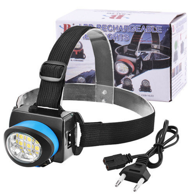 Ліхтар на лоб Акк. C539-6SMD 75х58х46мм