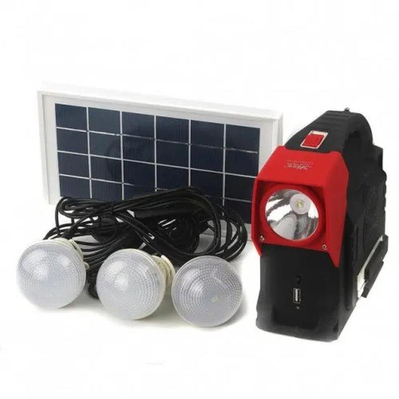 Ліхтар 1903 T, 2W+24SMD, сонячна батарея, +2 лампи, MP3, радіо 54*57*37