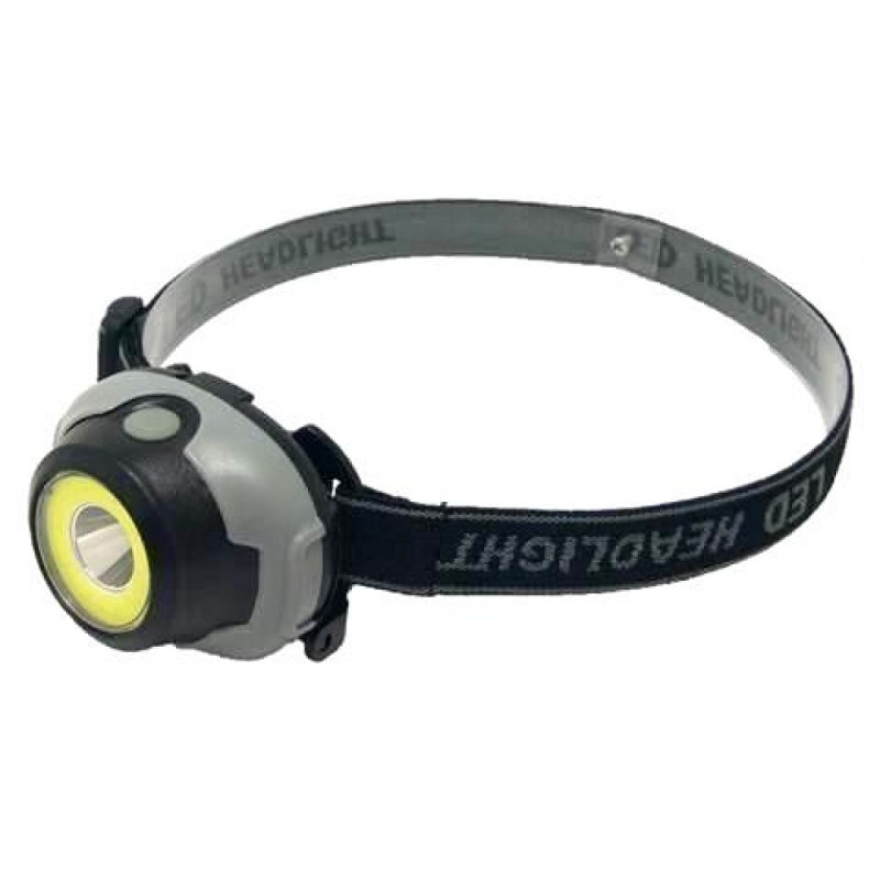 Ліхтар 467 на лоб, 1LED+COB, 3*AAA