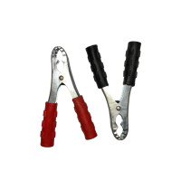 Затиск для клем 300А хром (ЧЕРВОНИЙ + ЧОРНИЙ) 