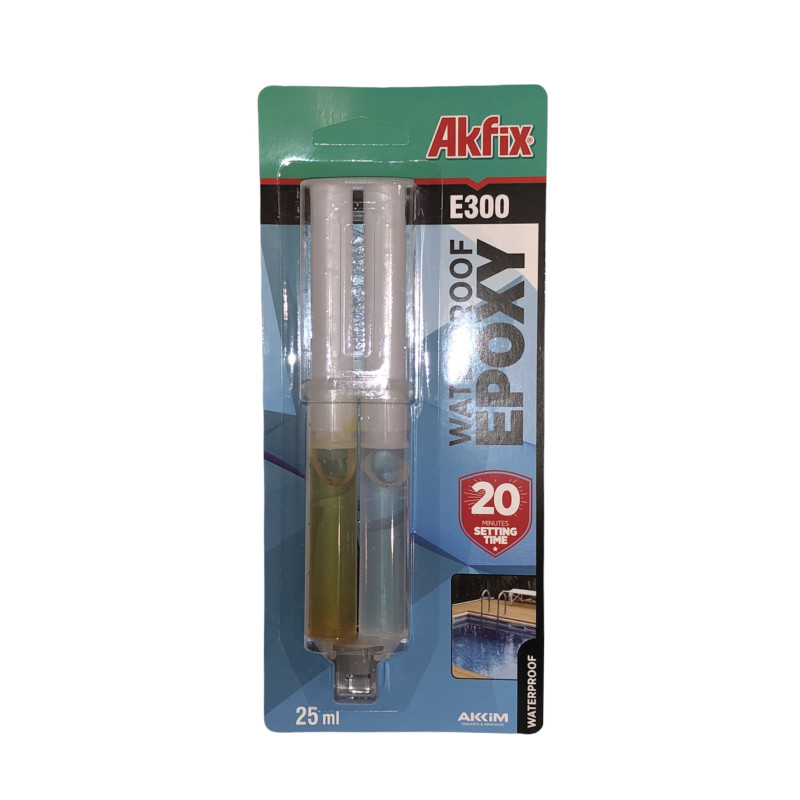 Епоксидний клей в шприці водостійкий Akfix Е300 (Akfix Ukraine)