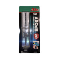 Епоксидний клей в шприці універсальний Akfix Е340 (Akfix Ukraine)