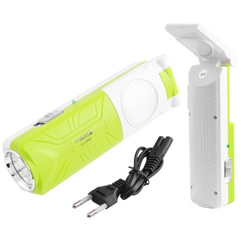 Ліхтар 1039 акумуляторний, 1W+5 SMD збоку панель, що відкривається, 155*45*36мм