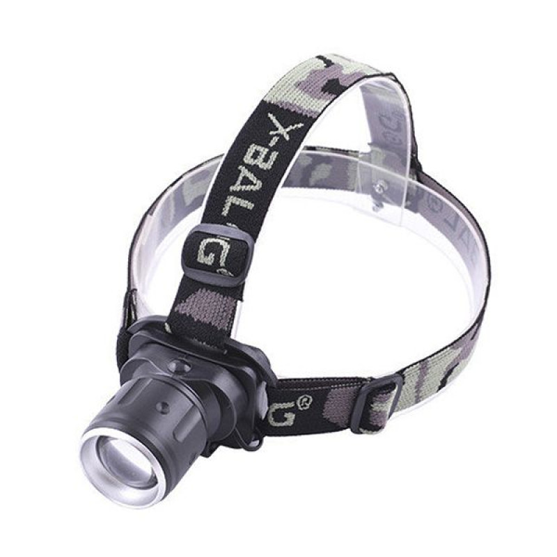 Ліхтар 6802А-XPE на лоб, POLICE ZOOM МОНОкрист, 3 режима, 2 Li-ion акк.+ ЗУ 220V+12V